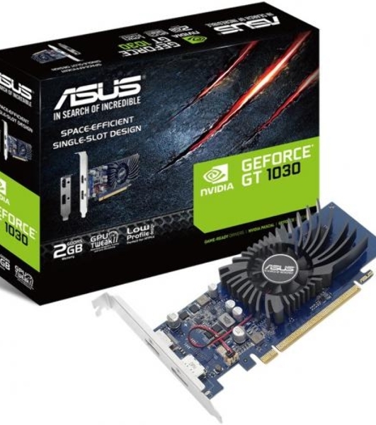 Видеокарта Asus GT1030-2G-BRK nVidia GeForce GT 1030 2048Mb 64bit GDDR5 1228/6008/HDMIx1/DPx1/HDCP PCI-Elow profile Ret