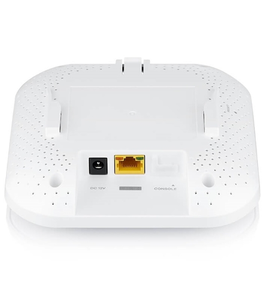 Гибридная точка доступа Zyxel NebulaFlex NWA50AX, WiFi 6, 802.11a/b/g/n/ac/ax (2,4 и 5 ГГц), MU-MIMO, антенны 2x2, до 575+1200 Мбит/с, 1xLAN GE, PoE, без поддержки Captive portal и WPA-Enterprise, защ