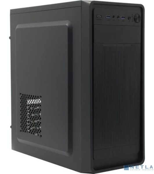 Компьютерный корпус Miditower ExeGate XP-332UC (ATX, без БП, 2хUSB 3.0/1хTypeC, аудио, черный)