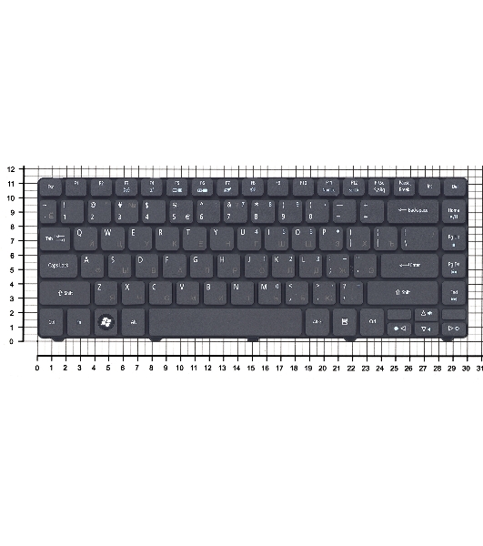 Клавиатура для ноутбука Acer Aspire Timeline 3410 3410T 3410G 4741 3810 черная матовая