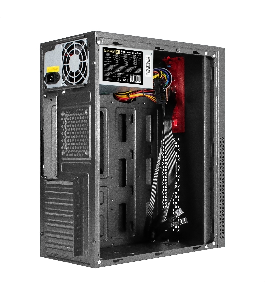 Компьютерный корпус Miditower ExeGate AA-443-AA400 (ATX, AA400 8 см, 2хUSB+HD Audio, черный)