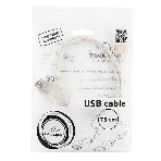 Кабель-удлинитель USB2.0 Pro Cablexpert CCF-USB2-AMAF-TR-0.75M, AM/AF, 0,75м, экран, 2феррит.кольца, прозрачный, пакет, фото2