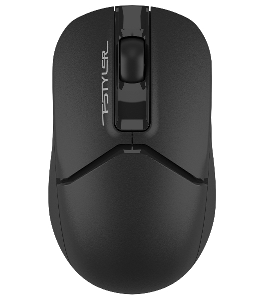Мышь беспроводная A4Tech Fstyler FB12 черный, 1200 dpi, радиоканал, Bluetooth, USB, кнопки - 3