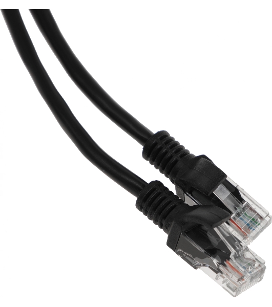 Патч-корд UTP Cablexpert cat.5e, 2м, литой, многожильный, черный