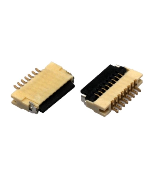 Разъем FPC Flip-Lock 1010-6RLGF 6 pin высота 1мм шаг 1мм
