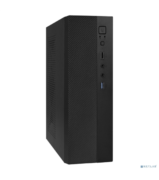 Компьютерный корпус Desktop ExeGate MI-301U-250 (mATX/mini-ITX, 1U-F250S 4см, 1хUSB+1хUSB 3.0, аудио, черный)