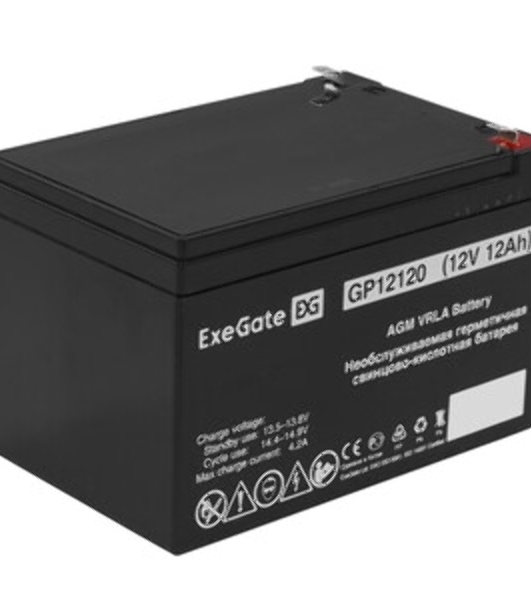 Батарея для ИБП ExeGate EX269857RUS GP12013/EXG12013 (12V 1.3Ah), клеммы F1