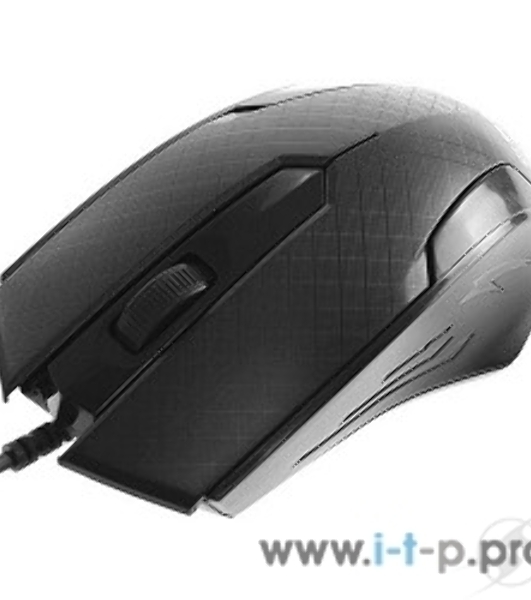 Мышь проводная Crown CMM-100 черный, 1000 dpi, USB, кнопки - 3