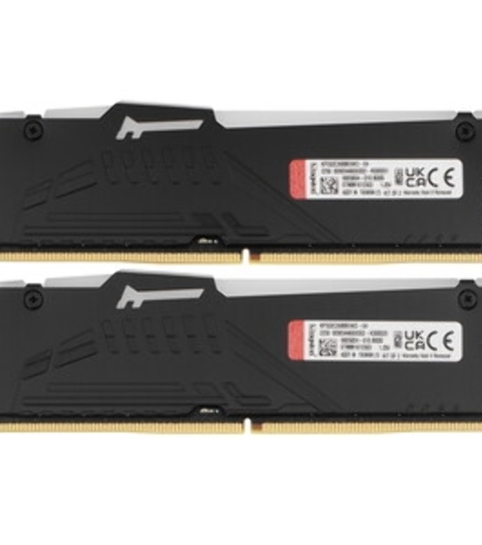 Оперативная память Kingston Fury Beast Black, DDR5, 64GB (2x32GB), 5200 MHz, CL40, с радиатором, чёрный