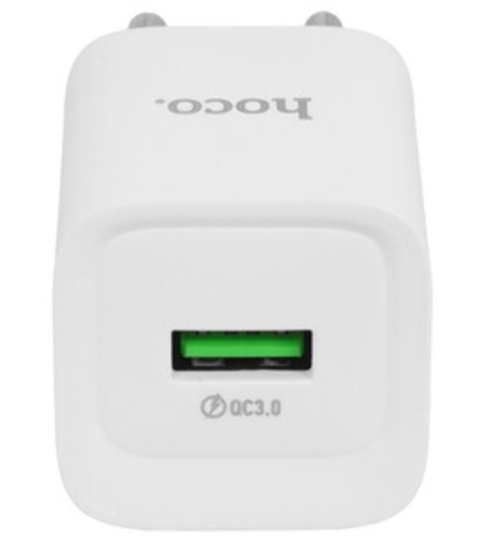 Сетевое зарядное устройство HOCO (6942007630214) C145A 1USB 3.0A QC3.0 18W White
