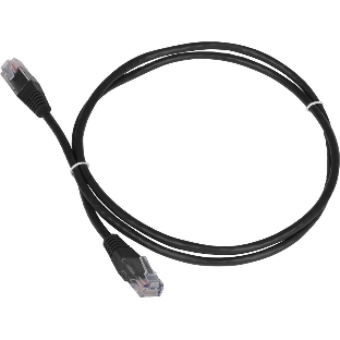 Патч-корд LANMASTER TWT UTP cat.5e, с заливными колпачками, 3.0 м, черный