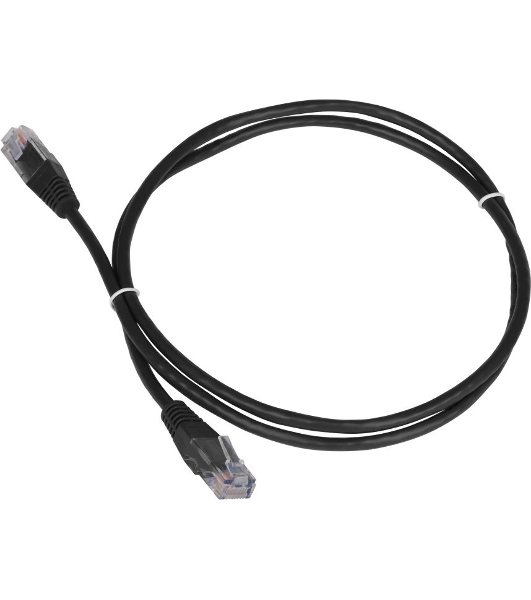 Патч-корд LANMASTER TWT UTP cat.5e, с заливными колпачками, 3.0 м, черный