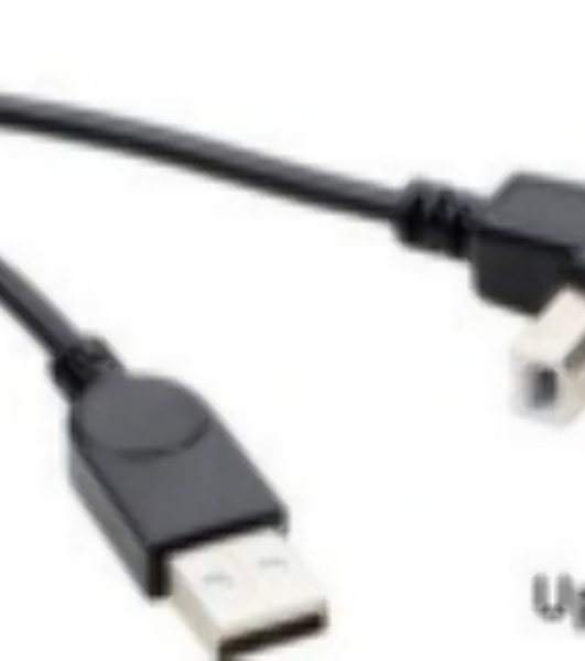 Кабель USB 2.0 на USB-B угол вверх 0,3 м