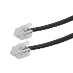Кабель телефонный аппарат-розетка Cablexpert TC6P4C-5M-BK, 5 м черный, фото2