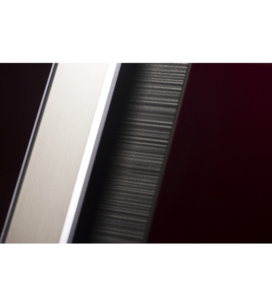 Холодильник Sharp SJ-GX98PRD темно-бордовый стекло трехкамерный Side by Side 394/211л морозилка снизу, No Frost, Side by Side
