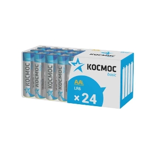 Элемент питания Космос алкалиновый LR6 пласт. бокс (уп.24шт)