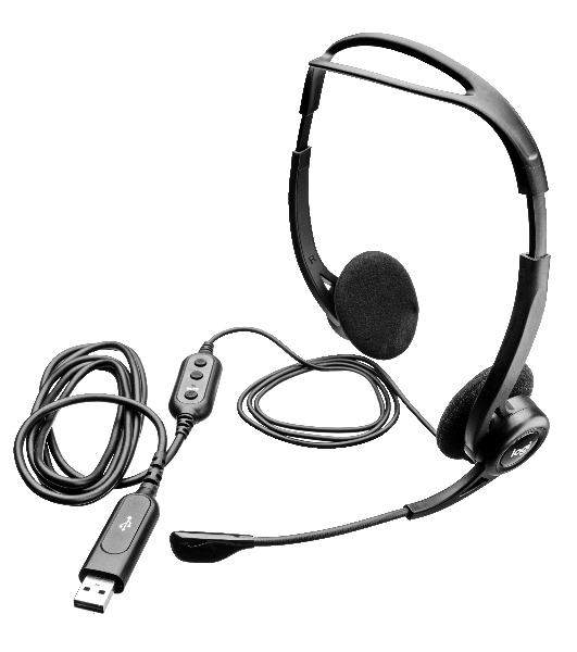 Гарнитура Logitech PC Headset 960 Stereo чёрный, проводная, USB