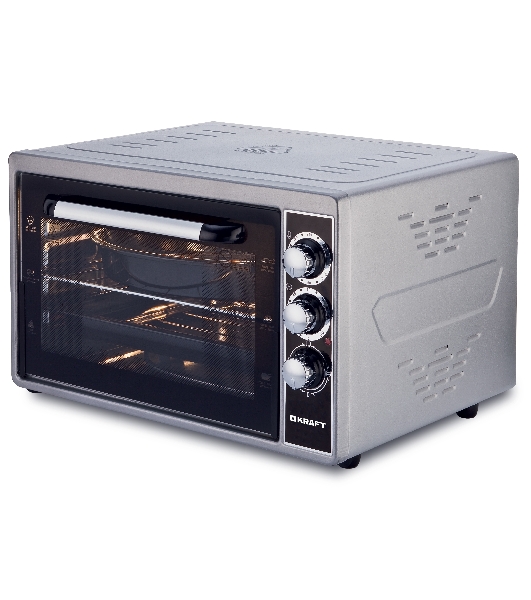 Мини-печь Kraft KF-MO3801GR серый, 38 л