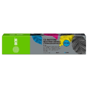 Картридж струйный Cactus CS-F6T77AE (913A) голубой (55 мл) для HP PW 352dw/377dw/Pro 477dw/452dw
