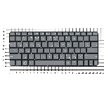 Клавиатура для ноутбука HP Mini 100E темно-серая, фото3