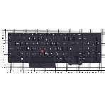 Клавиатура для ноутбука Lenovo Thinkpad P15 T15g черная, фото2