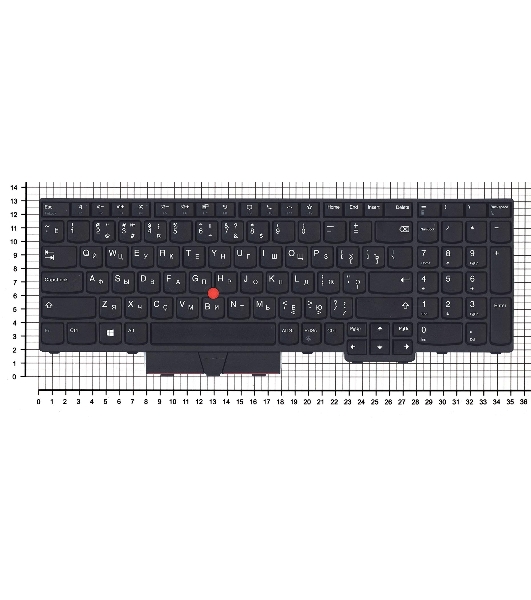 Клавиатура для ноутбука Lenovo Thinkpad P15 T15g черная