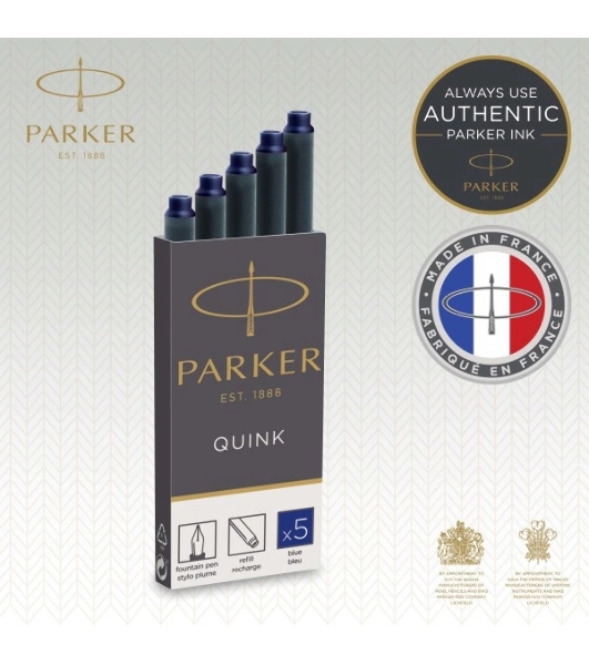 Картридж Parker Quink Z11 (CW1950384) синие чернила, для ручек перьевых (5шт)