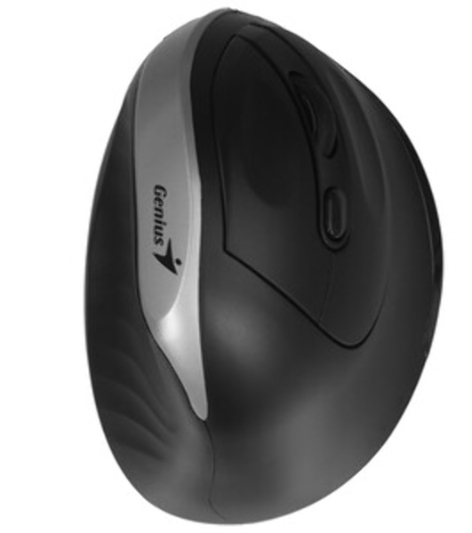Мышь беспроводная Genius Ergo 8250S серебристый, 1600 dpi, радиоканал, USB, кнопки - 6