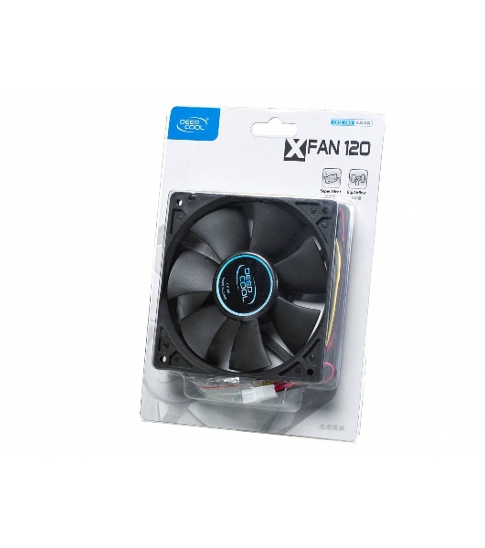 Вентилятор для корпуса DEEPCOOL XFAN 120 черный, 120 мм, 1300 об/мин, 23.7 дБ, 3 pin