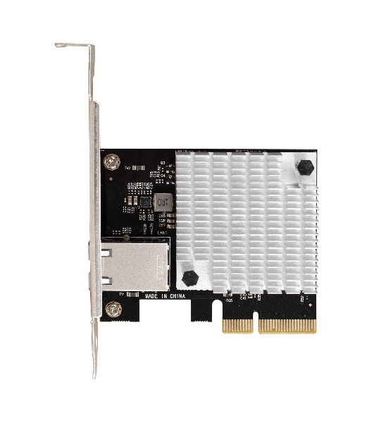 Сетевой адаптер ExeGate EXE-107S (PCI-E x4 v3.0, 1xRJ45, UTP 100Mbps/1000Mbps/2.5Gbps/10Gbps Marvell AQC107S)