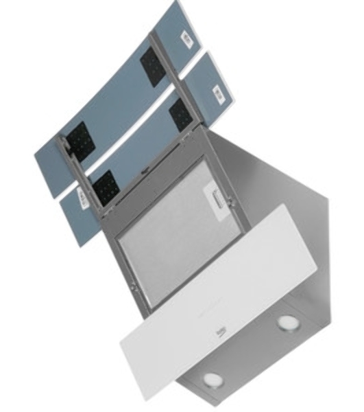 Вытяжка наклонная Beko HCA 62640 W белый, 60 см, 537 м³/ч, 48 дБ