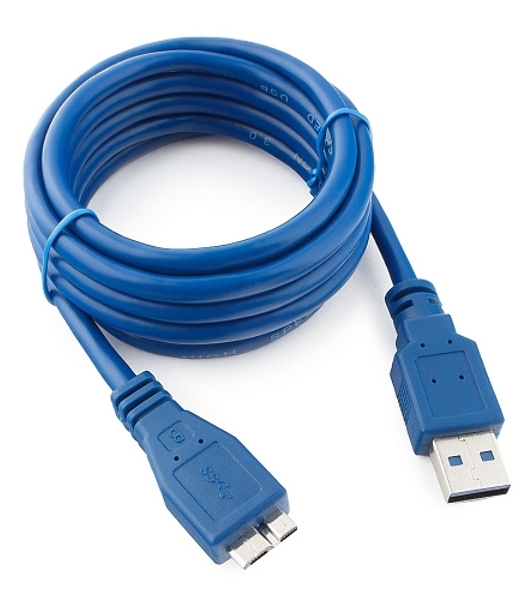 Кабель USB 3.0 для соед. 1.8м А-microB (5 pin) PRO позол.конт., пакет