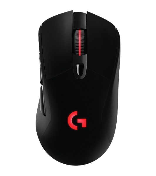 Мышь игровая Logitech G703 Lightspeed черная, сенсор 100-25600dpi (Hero25K), беспроводная 2.4GHz + USB 1,8м, 5 программируемых кнопок + колесо прокрутки, RGB-подсветка, под правую руку