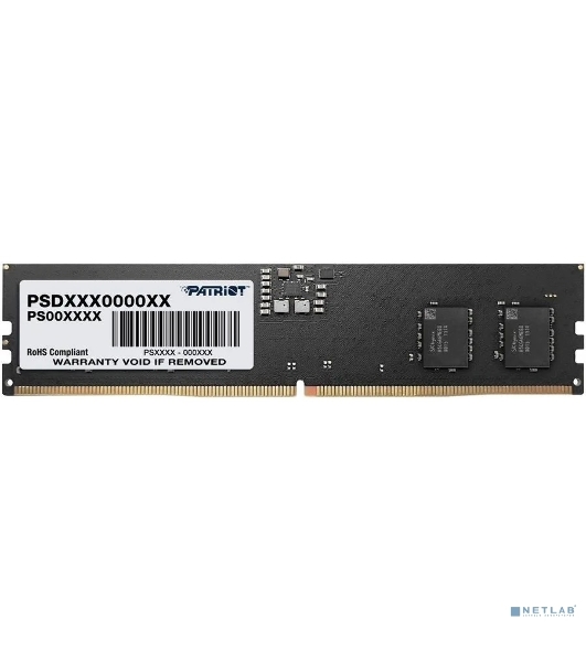 Оперативная память Patriot Signature, DDR5, 32GB (1x32 GB), 5600 MHz, CL46, DIMM