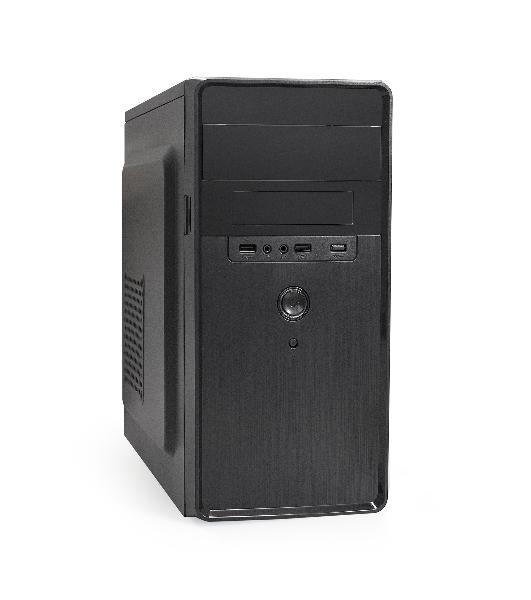 Компьютерный корпус Minitower ExeGate BA-309-UNS500 (mATX, БП UNS500 с вент. 12см, 2*USB, HD аудио, черный)