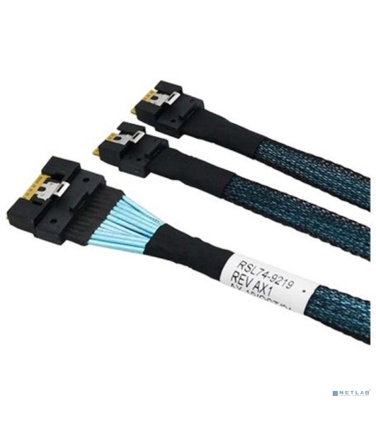 Кабель/SFF-8654 8i/SFF-8654 4i*2-0.8M
