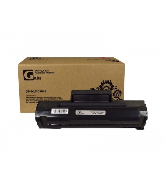 Картридж лазерный GalaPrint GP-MLT-D104S черный (1500 стр.) для Samsung ML-1666/1660/1661/1665/1676/1670/1673/1674/1678/1860/1861/1865W/SCX3201/3206/3217/3218/3200/SCX-3205w
