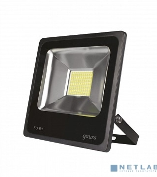 Прожектор светодиодный Gauss LED 50W IP65 6500К черный 1/6