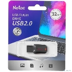 Флешка USB Netac U197 (NT03U197N-032G-20BK), 32Gb, USB 2.0, R/W 25/10, черный/красный, фото12