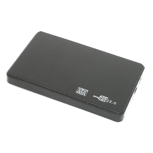Бокс для жесткого диска 2,5' пластиковый USB 2.0 DM-2508 черный