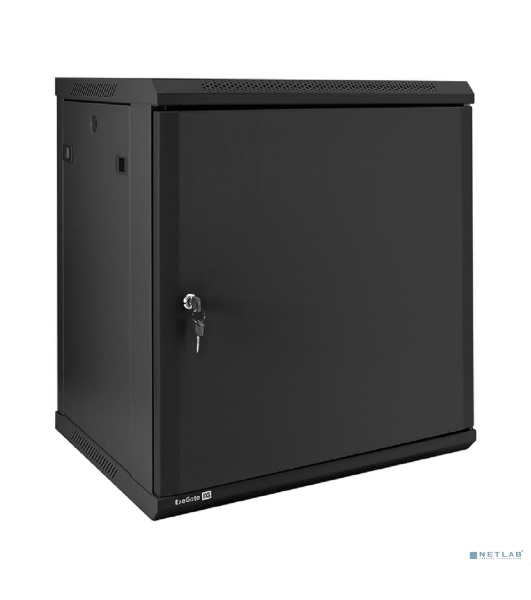 Шкаф телекоммуникационный 19' настенный 12U ExeGate EC-WM-12U.450.M.BLACK (19', 12U, 600x450x635 мм (ШхГхВ), передняя дверь металл, съемные боковые панели, пыле- и влагозащита IP23, черный RAL 9004)