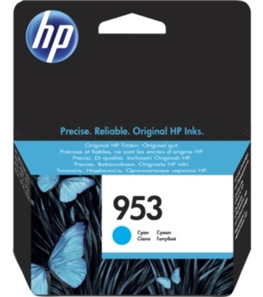 Картридж струйный HP 953 F6U12AE голубой для HP OJP 8710/8715/8720/8730/8210/8725 (630 стр.)