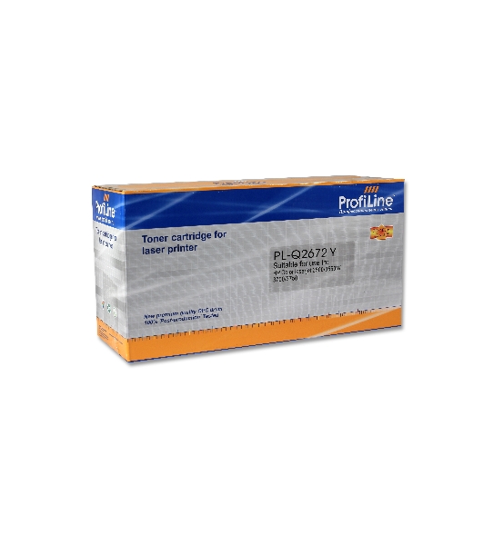 Картридж лазерный ProfiLine PL-Q2672A для принтеров HP CLJ 3500/3500N/3550/3550N Yellow 4000 копий