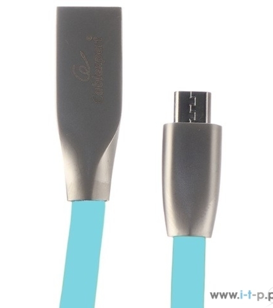 Кабель USB2.0 Cablexpert CC-G-mUSB01Bl-1M, AM/microB, серия Gold, длина 1м, синий, блистер