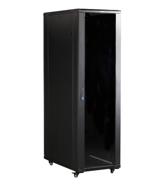 Шкаф TWT (TWT-CBB-27U-6x8-00) 19' Business. 27U 600x800. без дверей. с боковыми стенками. черный