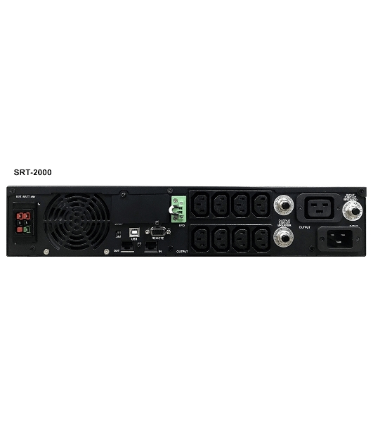 Источник бесперебойного питания Powercom Smart King RT SRT-2000A LCD 1800Вт 2000ВА черный