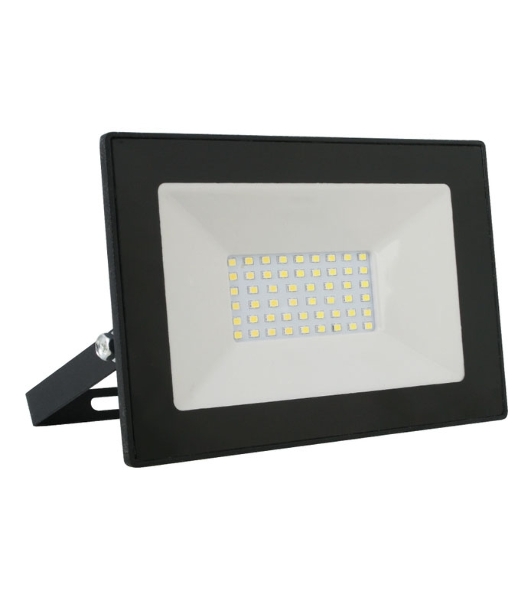 Прожектор уличный Ultraflash LFL-7001 C02 светодиодный 70Вт корп.мет./стек.черный (13328)