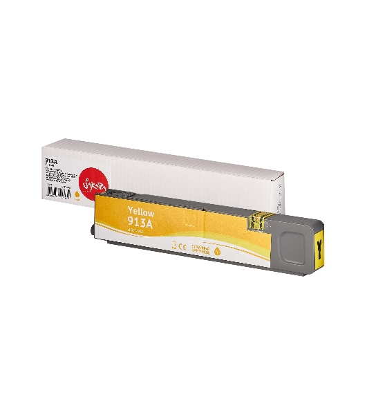 Картридж струйный Sakura F6T79AE (№913A Yellow) для HP, желтый, 55 мл., 3000 к.
