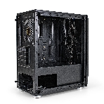 Компьютерный корпус Minitower ExeGate Mistery R2-NPX450 (mATX, БП 450NPX с вент. 12 см, 2*USB+1*USB 3.0, аудио, черный, 1 вент. 12см с RGb подсветкой и полоса на передней панели, боковая панель - закаленное стекло), фото11