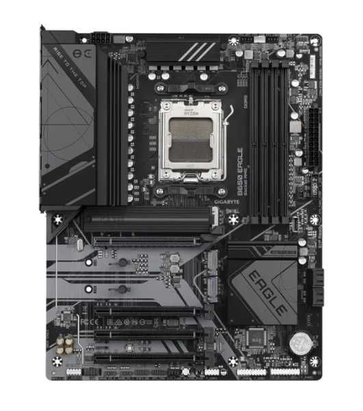 Материнская плата GIGABYTE B650 EAGLE, AM5, AMD B650, 4xDDR5, 4xSATA, 3xM.2, 1xPCI-E 4.0 x16, 1xHDMI, 1xDP, 2xUSB-C 3.2 Gen 1, 2xUSB-A 3.2 Gen 2, 6xUSB-A 2.0, 1x 1Gb LAN, 3x3.5 мм, 7.1, ATX